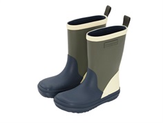 Bundgaard Charly rubber boot navy/yellow/green